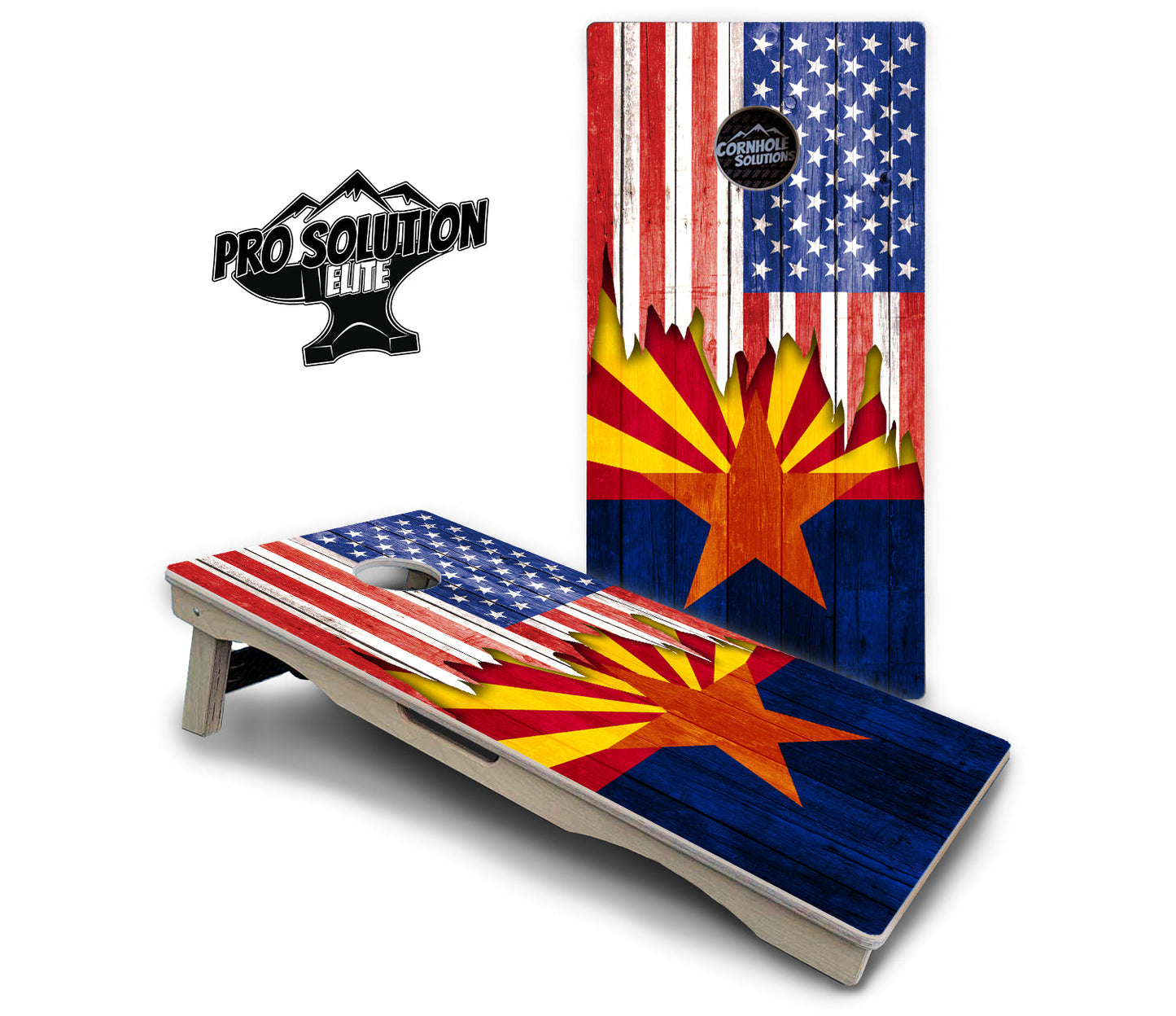 State Flag Designs Alabama to Georgia Cornhole Boards - Pro Solution Elite Series