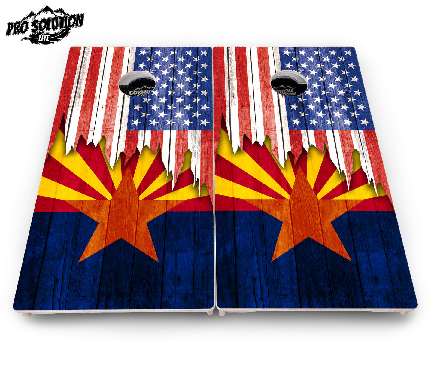 State Flag Designs Alabama to Georgia Cornhole Boards - Pro Solution Lite Series