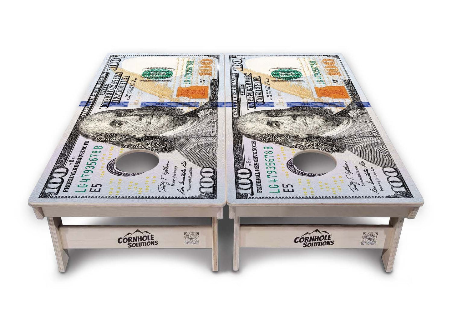 $100 Bill Cornhole Boards - Tournament Series