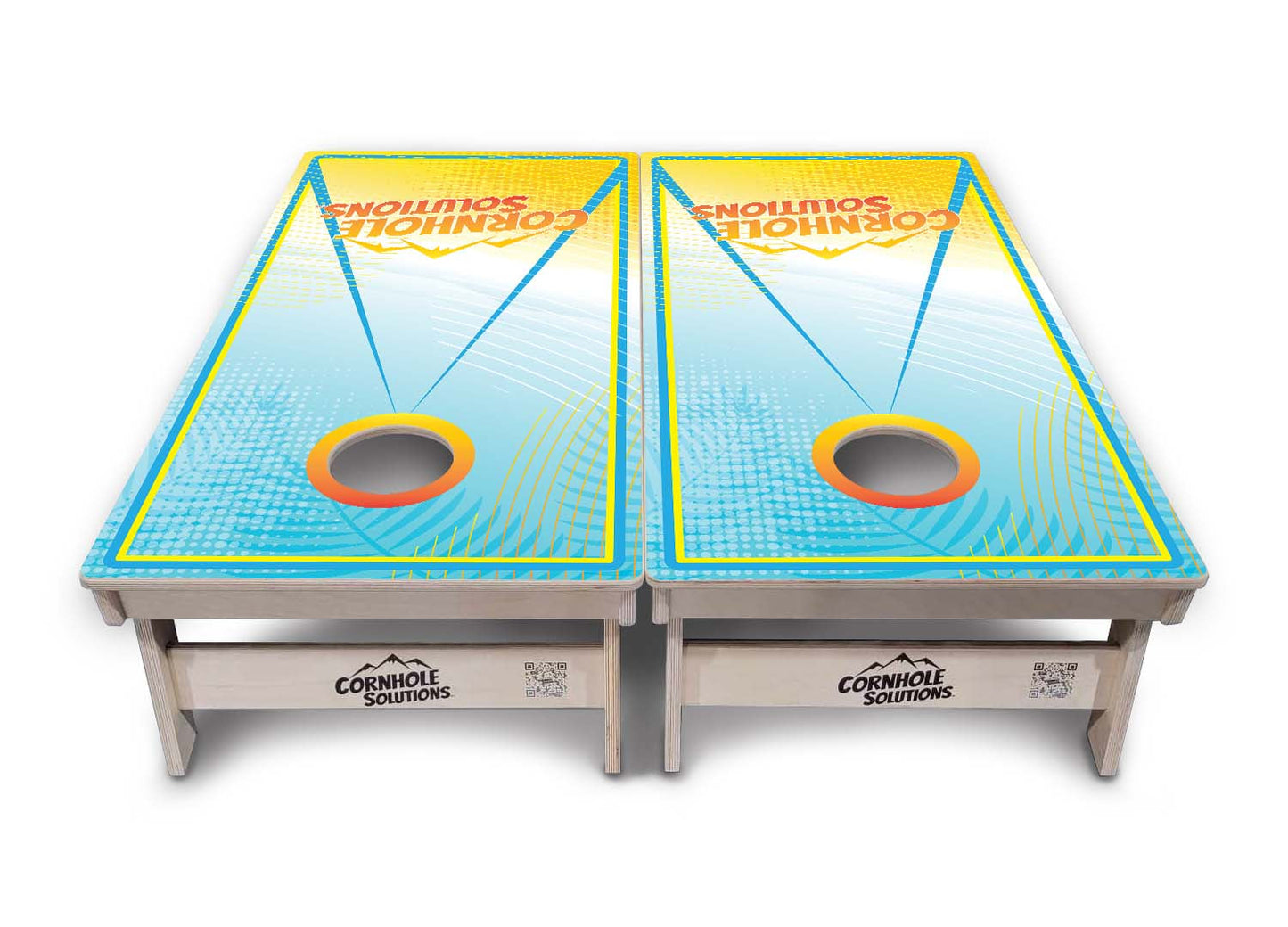 Summertime CS Logo Cornhole Boards - Professional Tournament Series