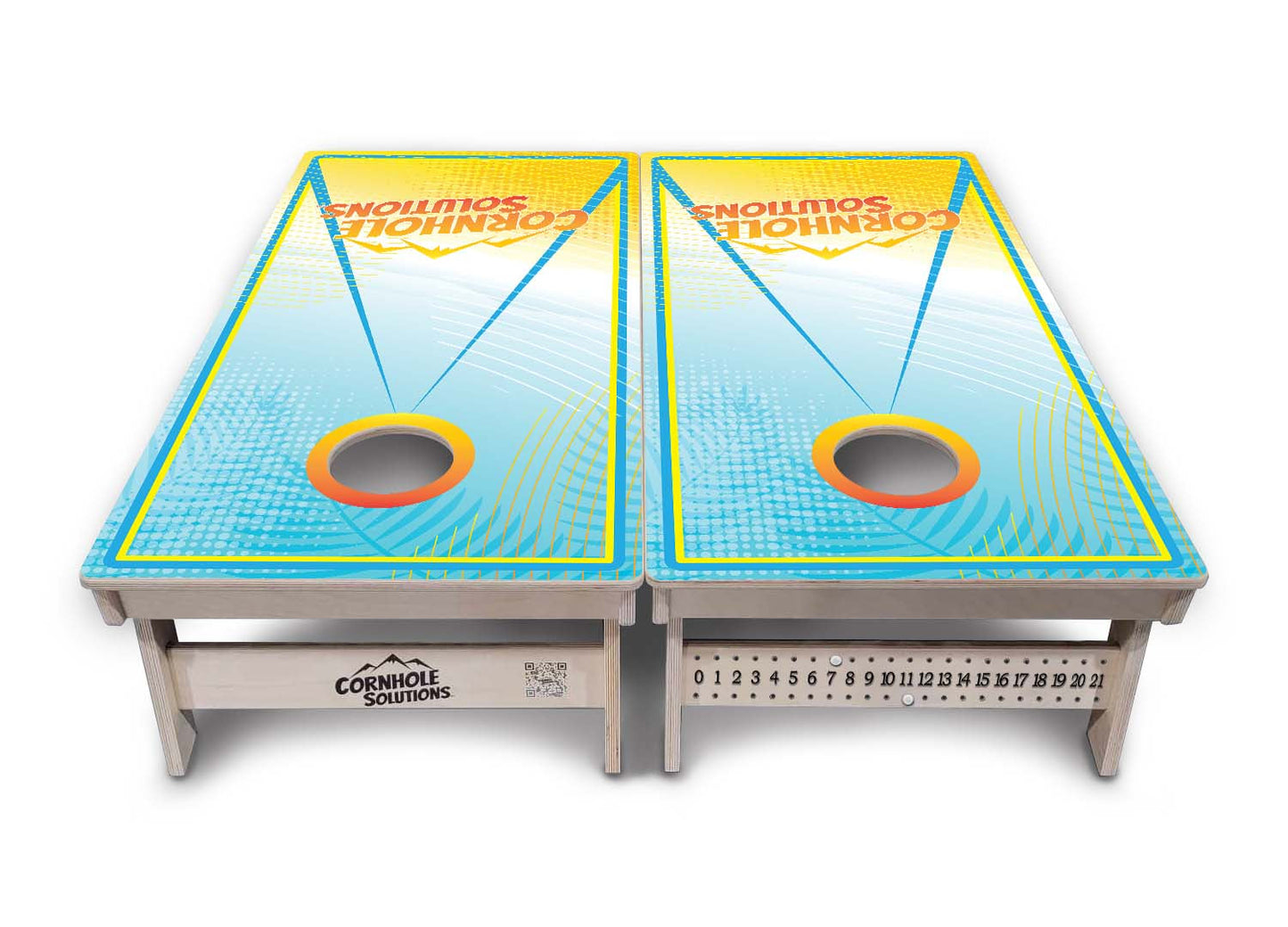 Summertime CS Logo Cornhole Boards - Professional Tournament Series