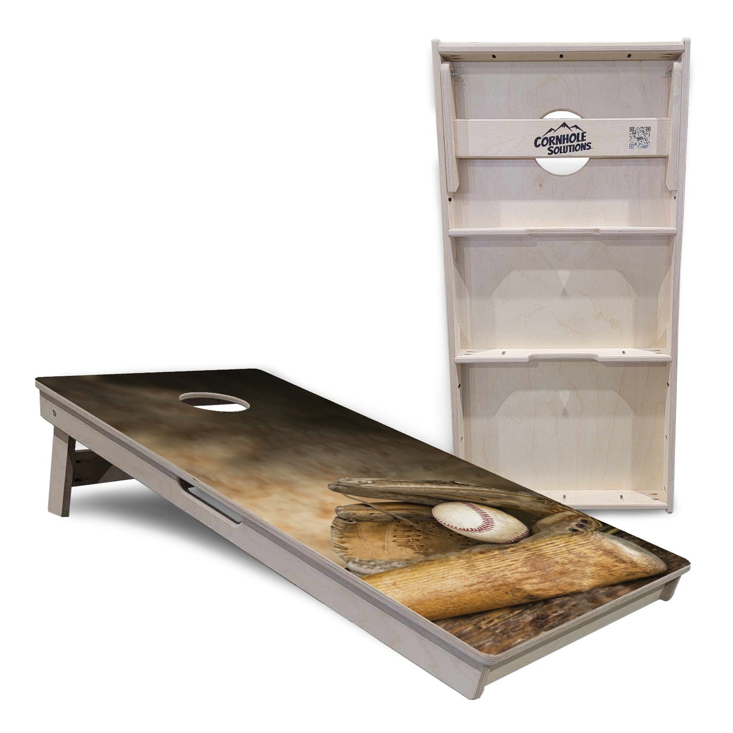 Worn Baseball Cornhole Boards - Professional Tournament Series