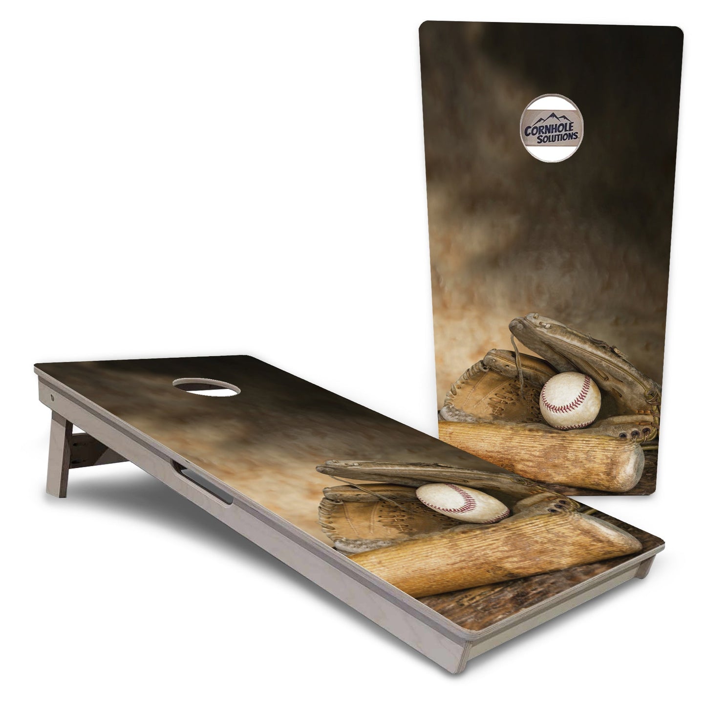 Worn Baseball Cornhole Boards - Professional Tournament Series