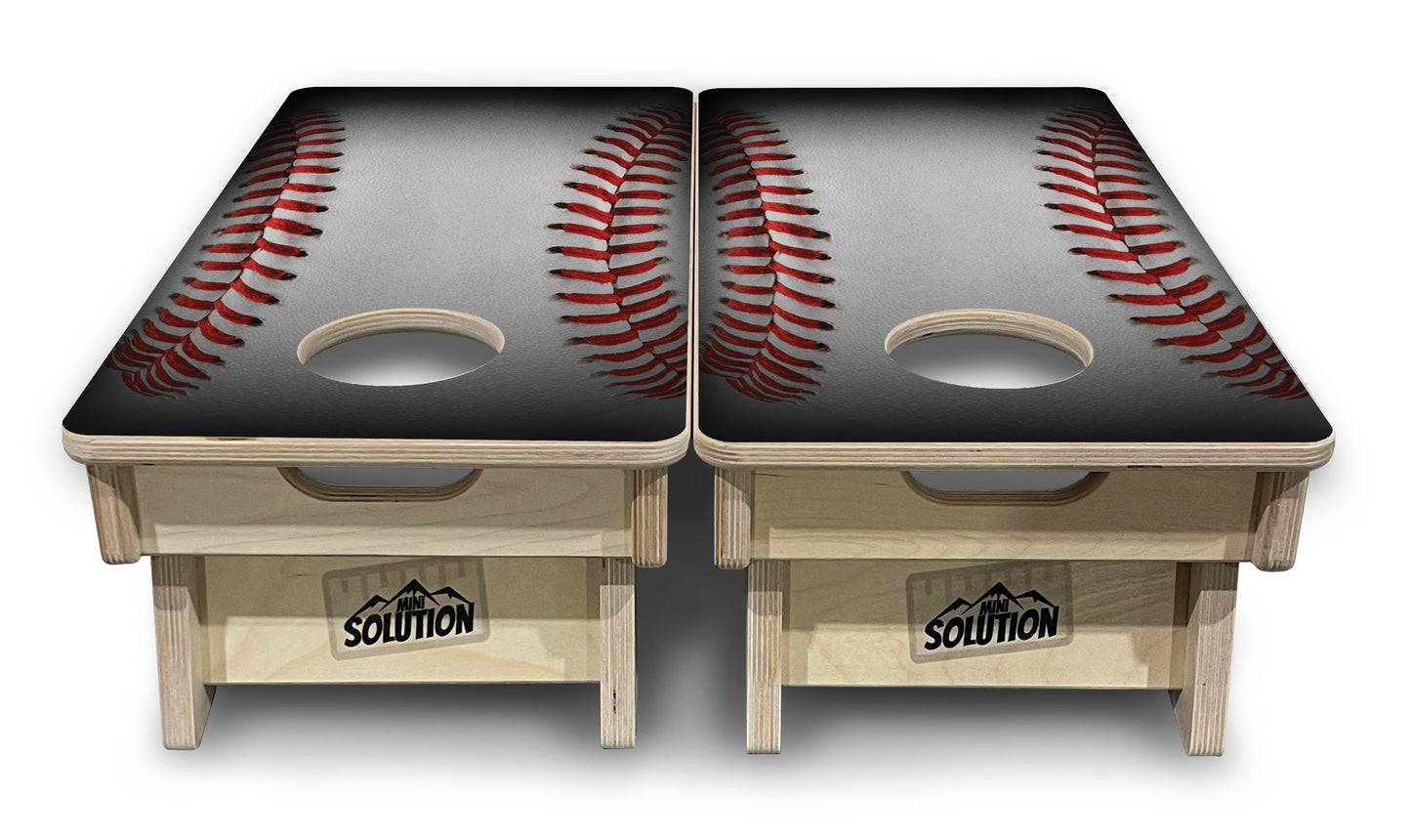 Mini Cornhole Boards - Baseball Design