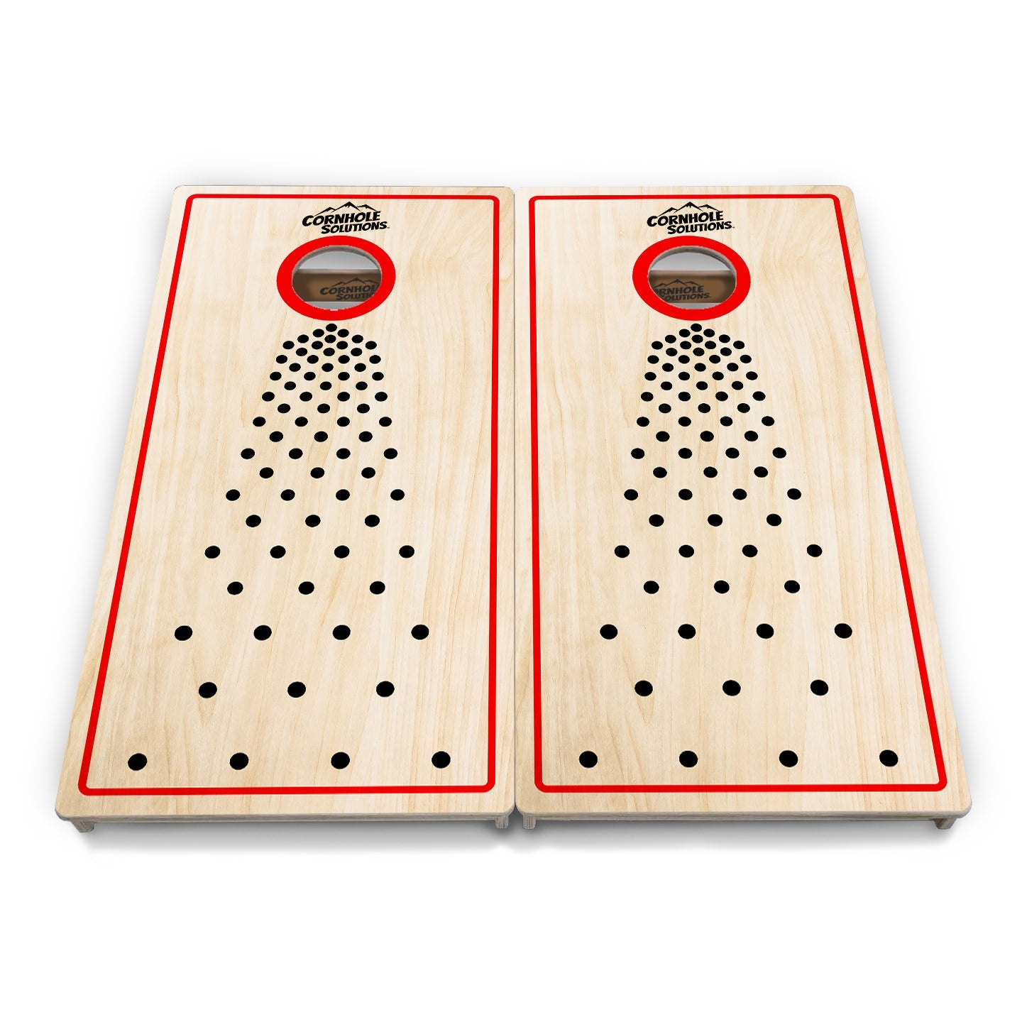 Pop Dots Black Cornhole Boards - Professional Tournament Series