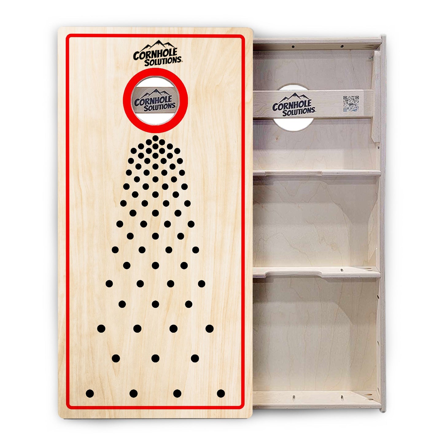 Pop Dots Black Cornhole Boards - Professional Tournament Series