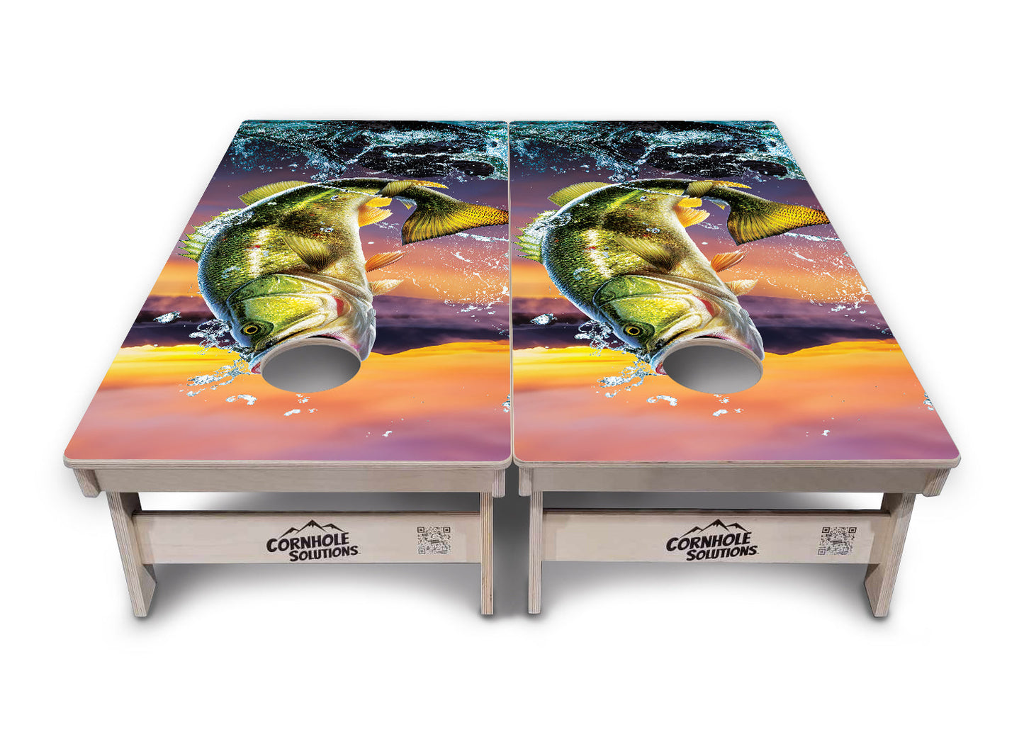 Bass Hole Cornhole Boards - Professional Tournament Series