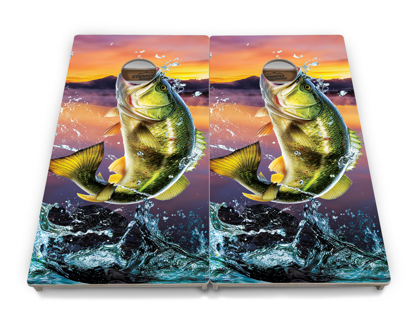 Bass Hole Cornhole Boards - Professional Tournament Series