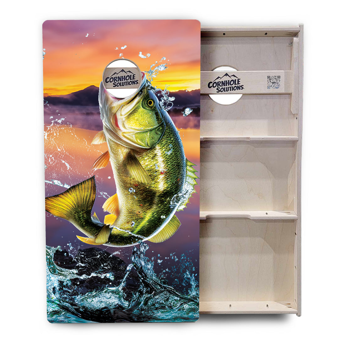 Bass Hole Cornhole Boards - Professional Tournament Series