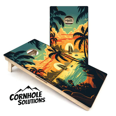 Tournament Quality Cornhole Boards - Island Life