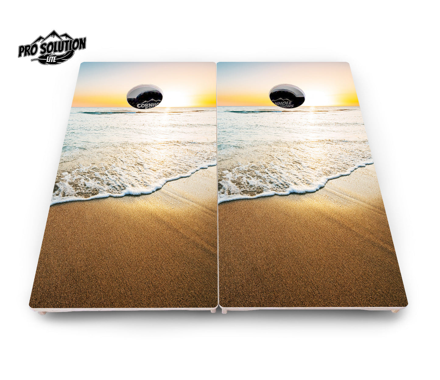 Beach Sunset Cornhole Boards - Pro Solution Lite Series