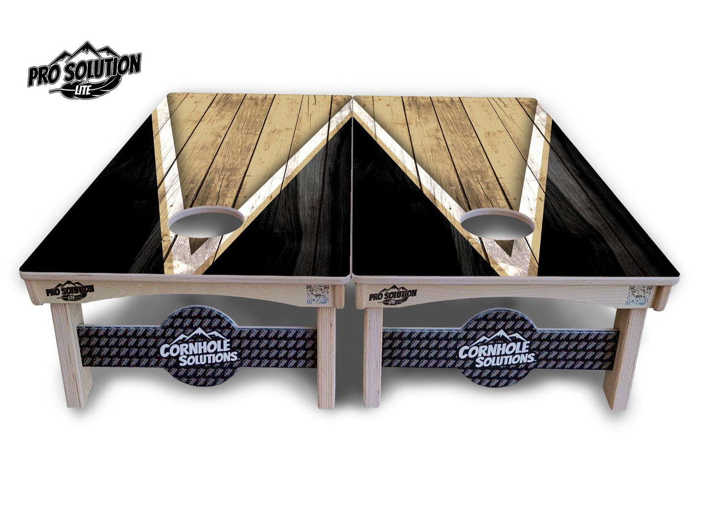 Team Color Triangle Cornhole Boards - Pro Solution Lite Series