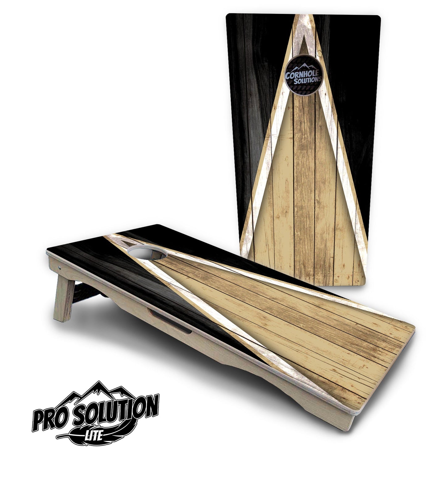 Team Color Triangle Cornhole Boards - Pro Solution Lite Series