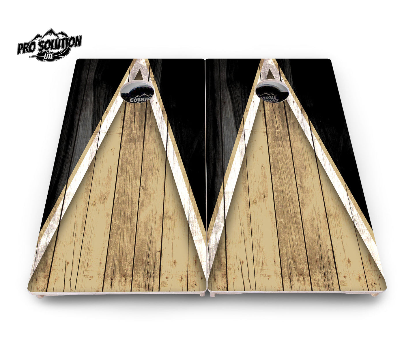 Team Color Triangle Cornhole Boards - Pro Solution Lite Series