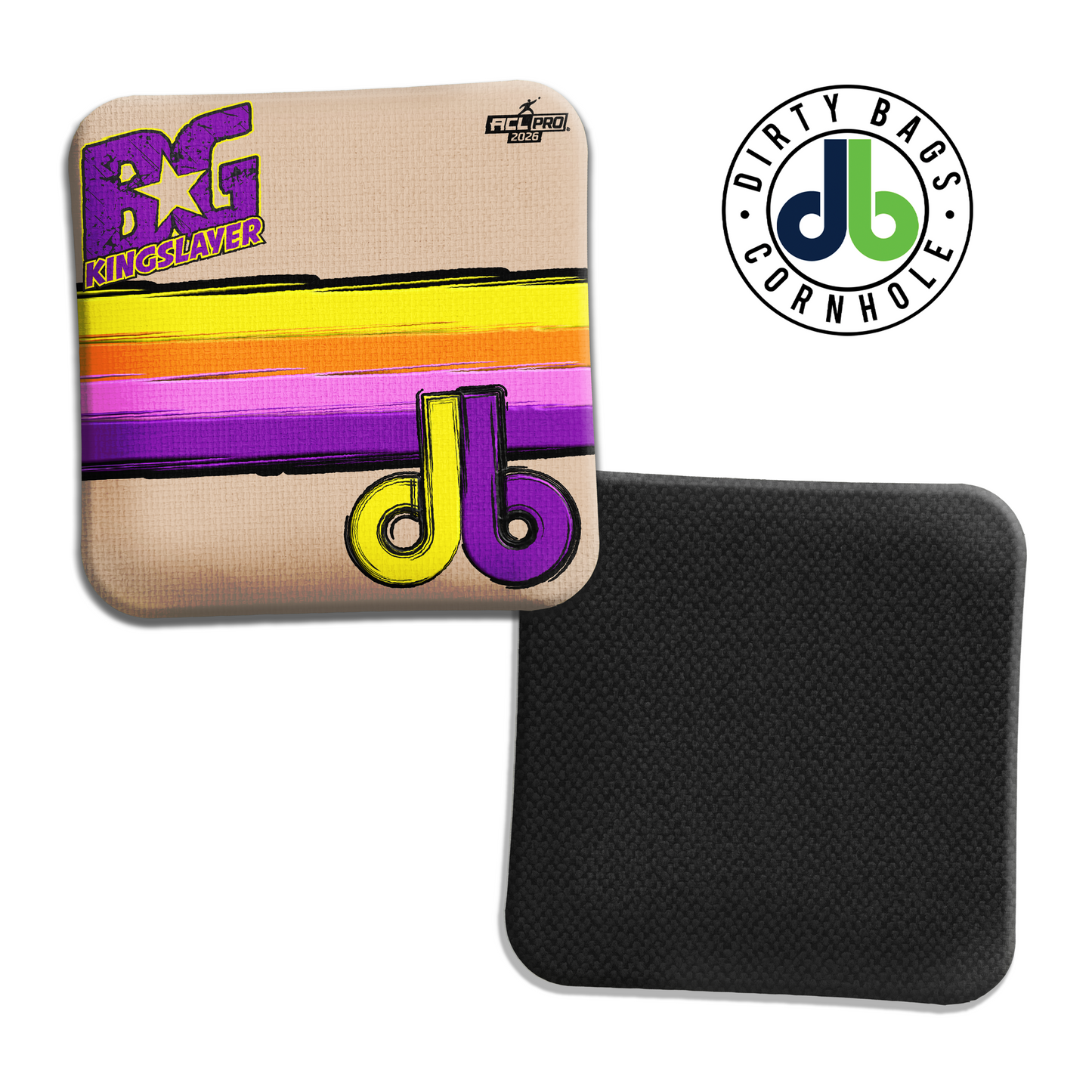 BG Cornhole Bags - Kingslayer - Tan Stripes