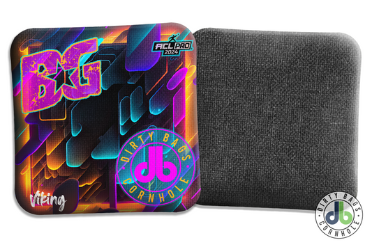 BG Cornhole Viking - Neon Abstract