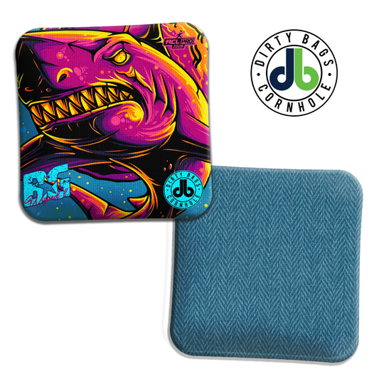BG Cornhole - Wizard, Wizard L, Sorcerer - Shark Attack Blue Seas
