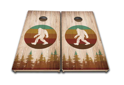 Quick Ship Cornhole Boards - Sasquatch