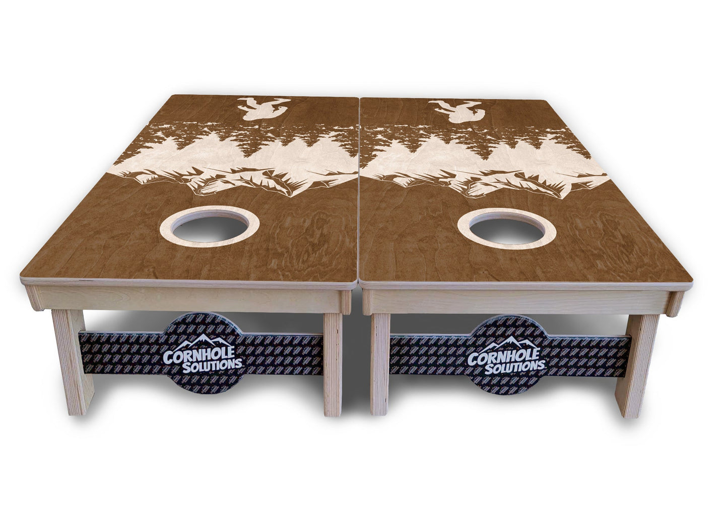 Bigfoot Mtn Scene Cornhole Boards - Professional Tournament Series