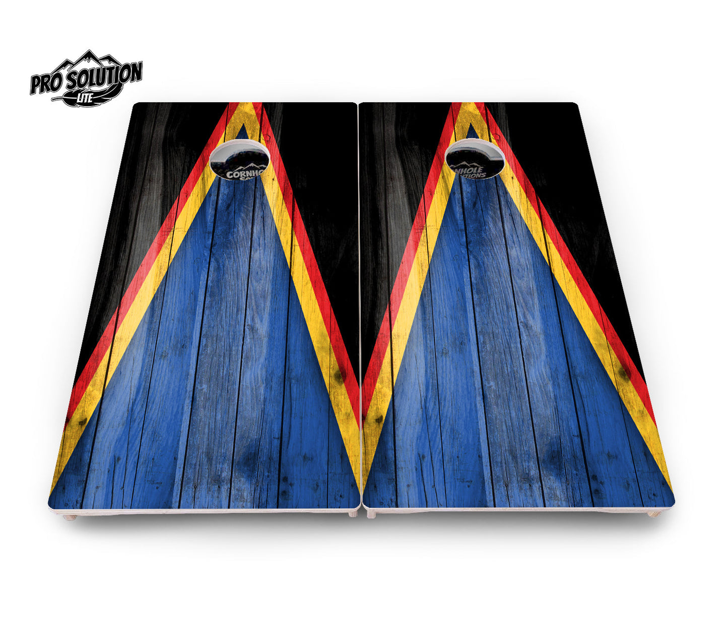 Team Color Triangle Cornhole Boards - Pro Solution Lite Series