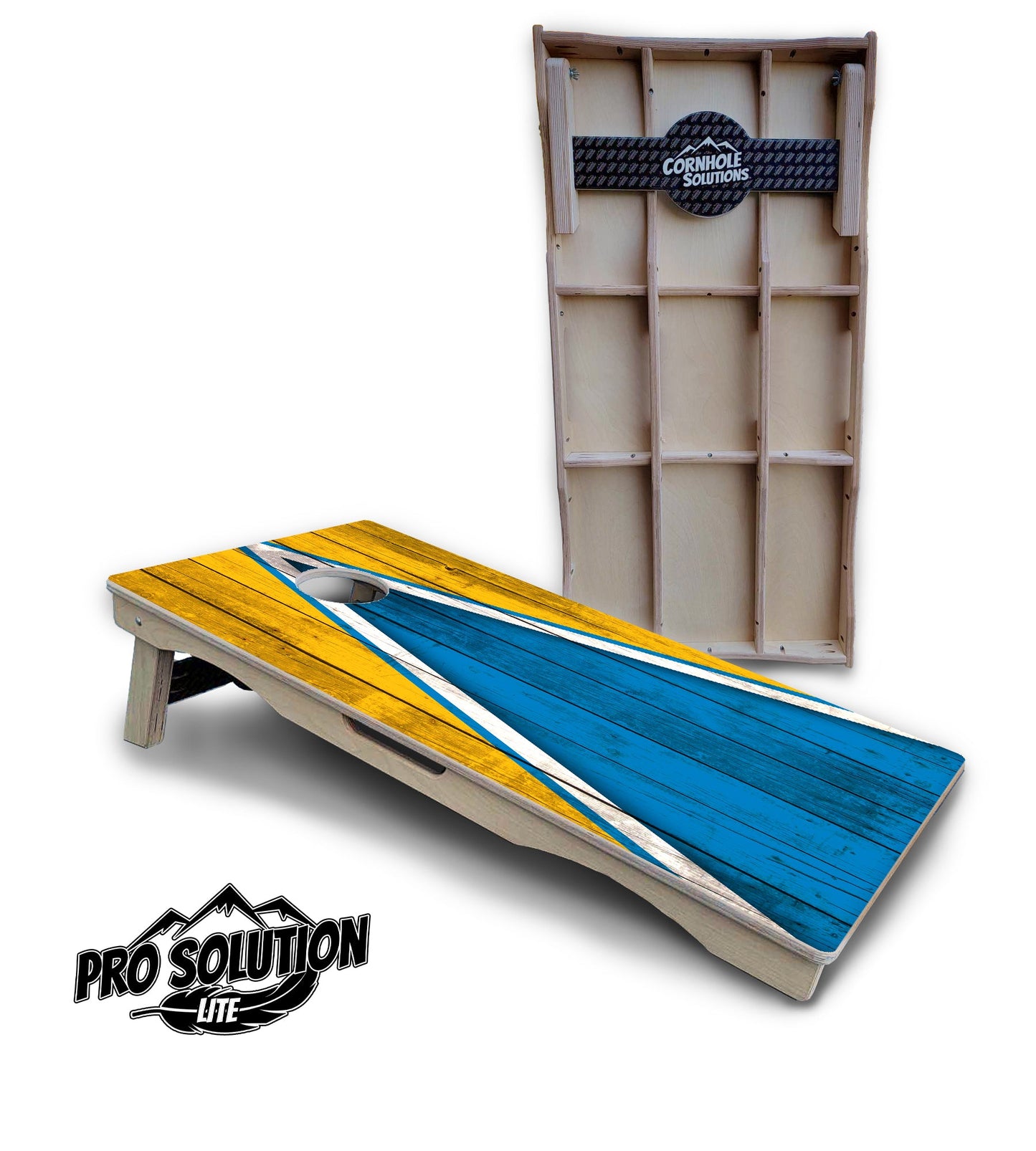 Team Color Triangle Cornhole Boards - Pro Solution Lite Series