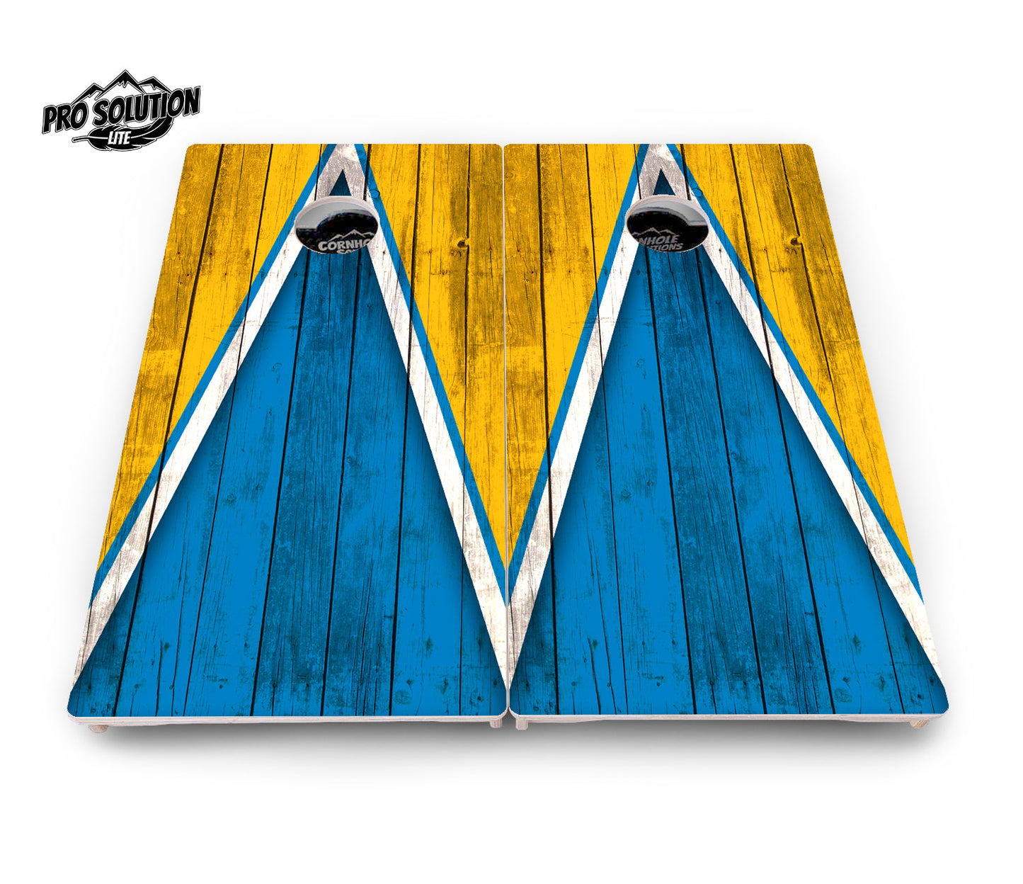 Team Color Triangle Cornhole Boards - Pro Solution Lite Series