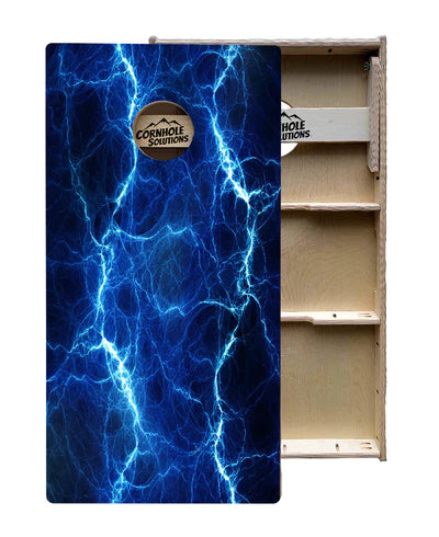 Tournament Quality Cornhole Boards - Blue Lightning