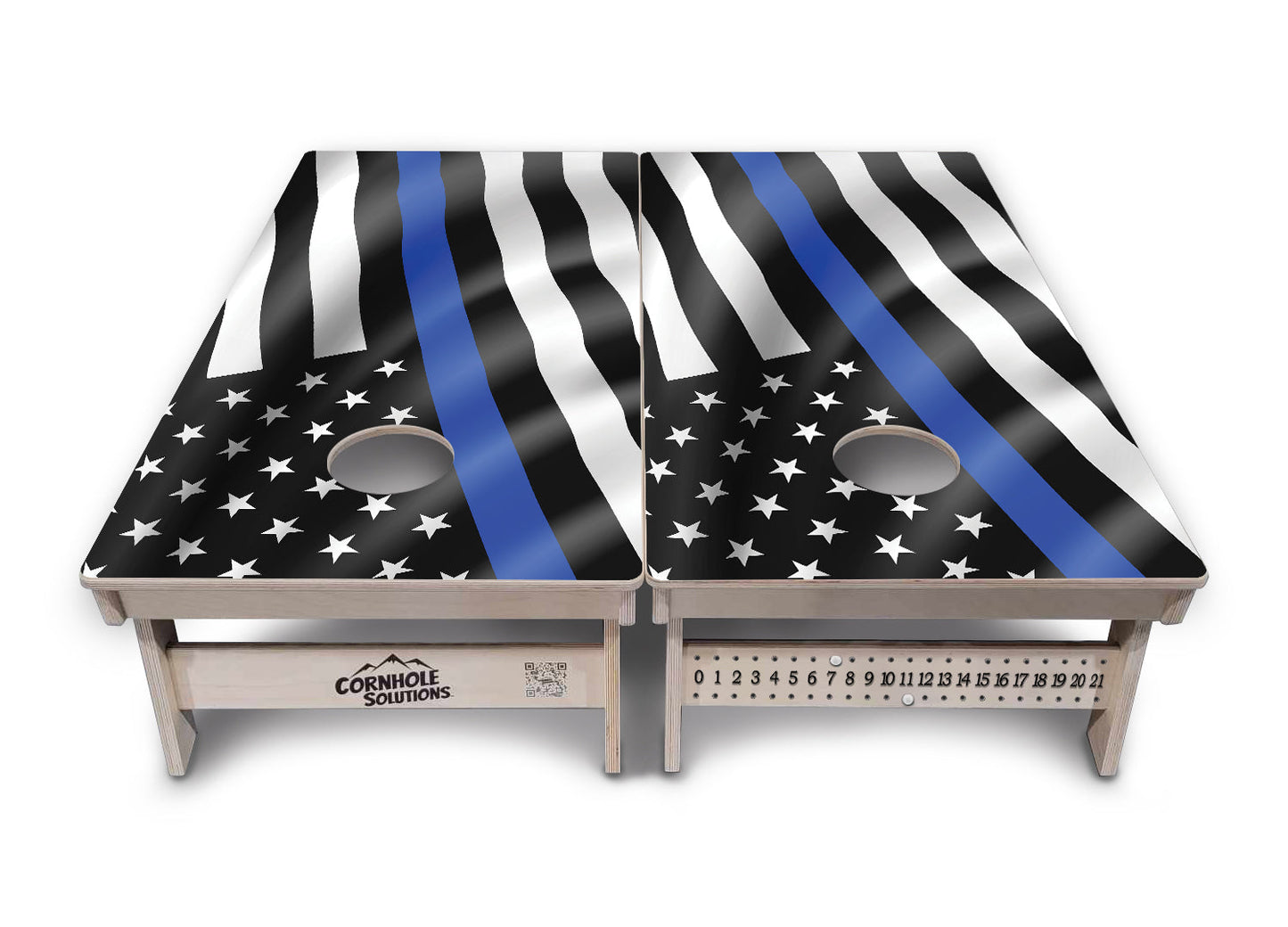 Wavy Flag Cornhole Boards - Professional Tournament Series