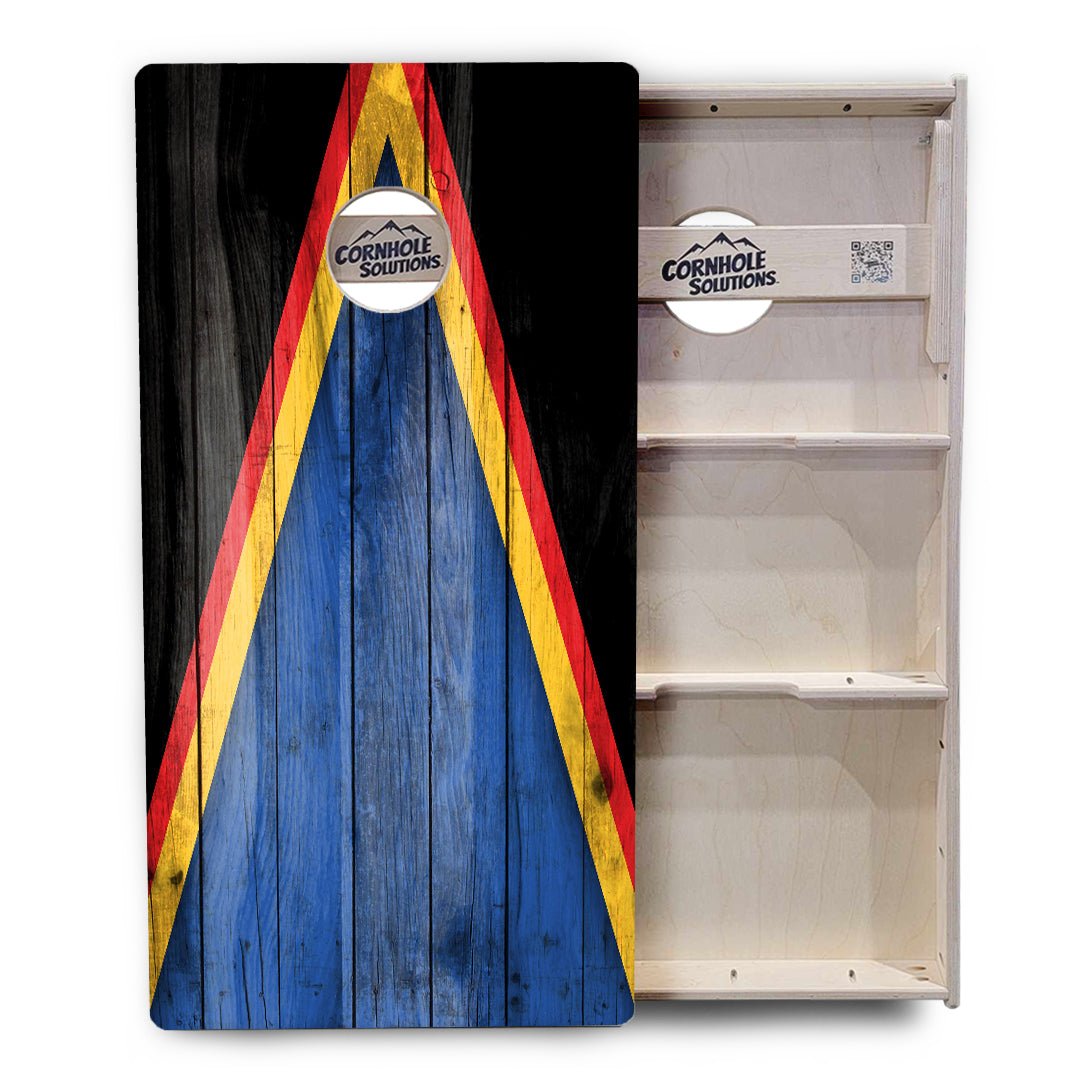 Team Color Triangle Cornhole Boards – Tournament Series