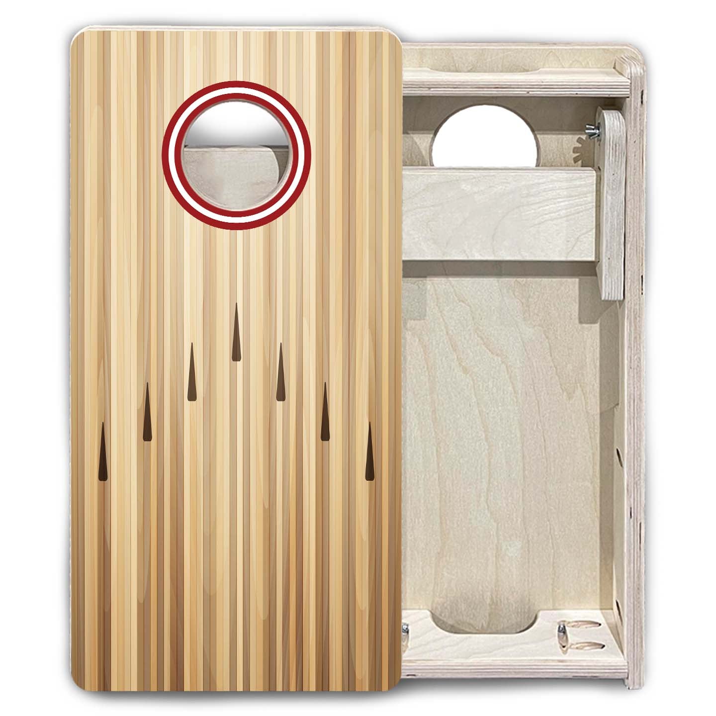 Bowling No Logo - Mini Cornhole Board Set (12" x 24") with 8 Mini Bags