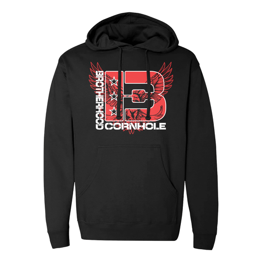 Brotherhood Cornhole Eagle Logo Hoodie