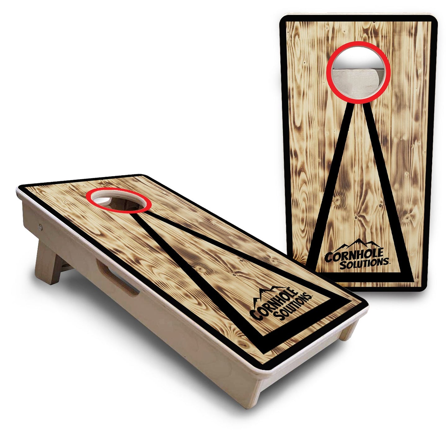 Burnt Triangle - Mini Cornhole Board Set (12" x 24") with 8 Mini Bags