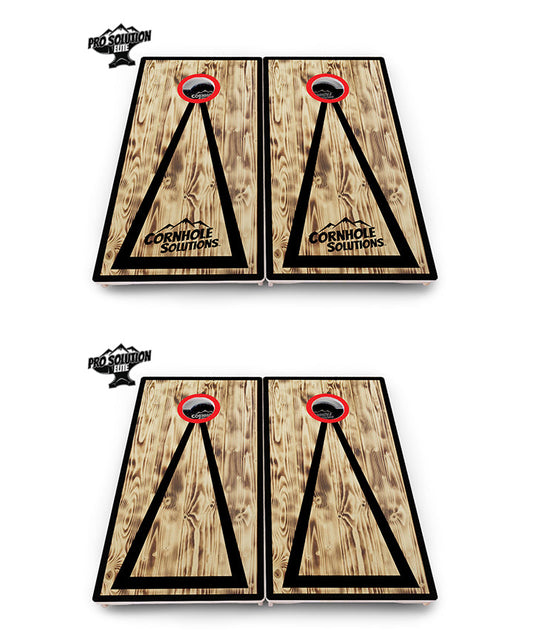 Burnt Triangle Cornhole Boards - Pro Solution Elite Series