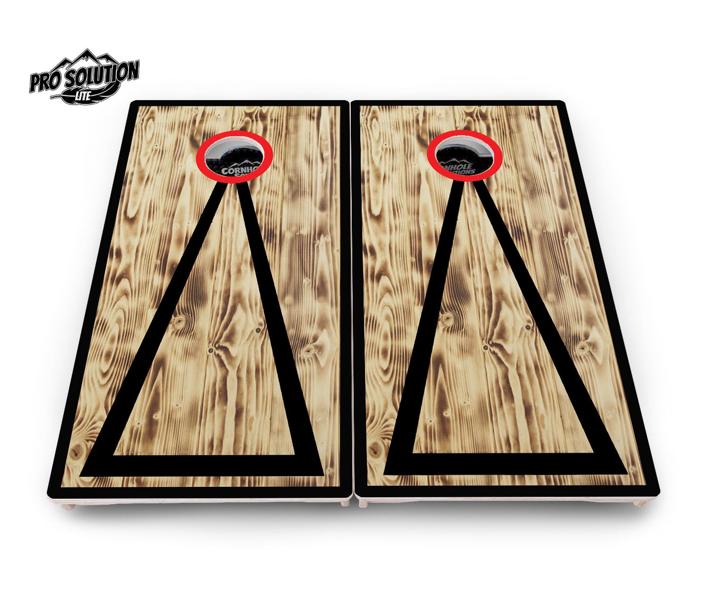 Burnt Triangle Cornhole Boards - Pro Solution Lite Series