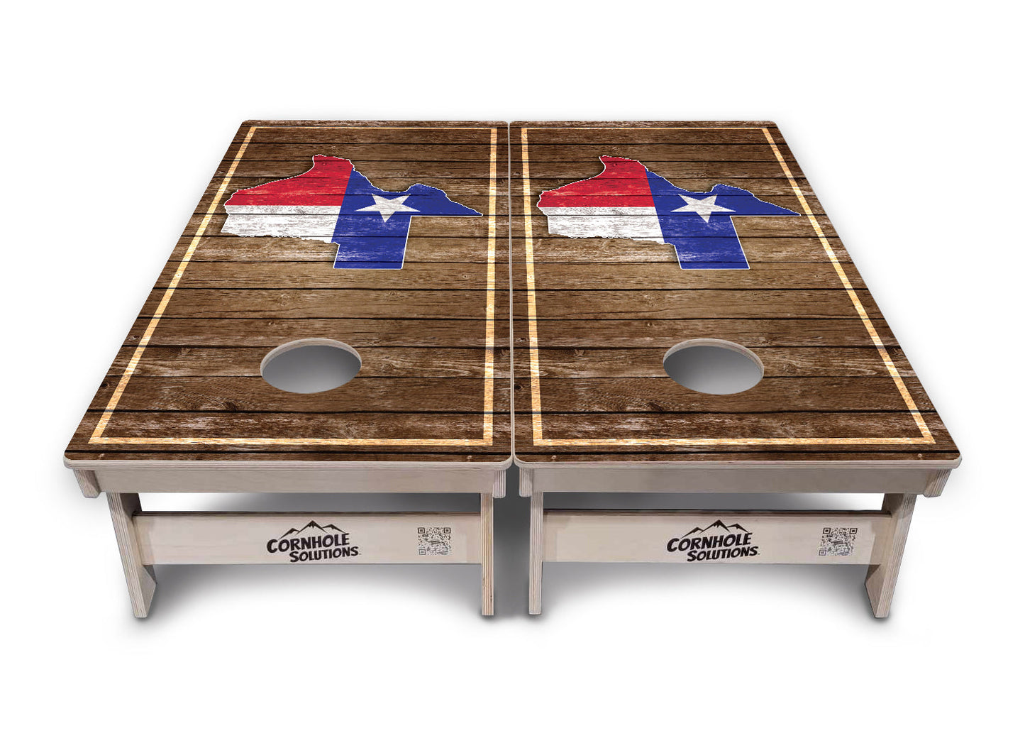 Texas Wood Panel Cornhole Boards - Professional Tournament Series