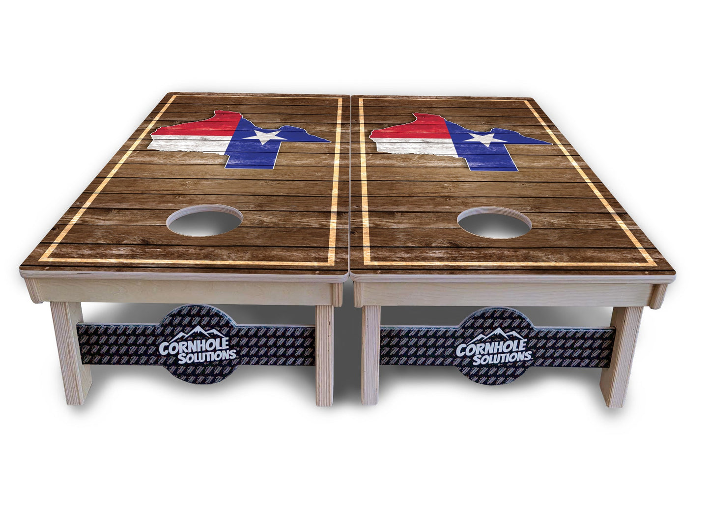 Texas Wood Panel Cornhole Boards - Professional Tournament Series