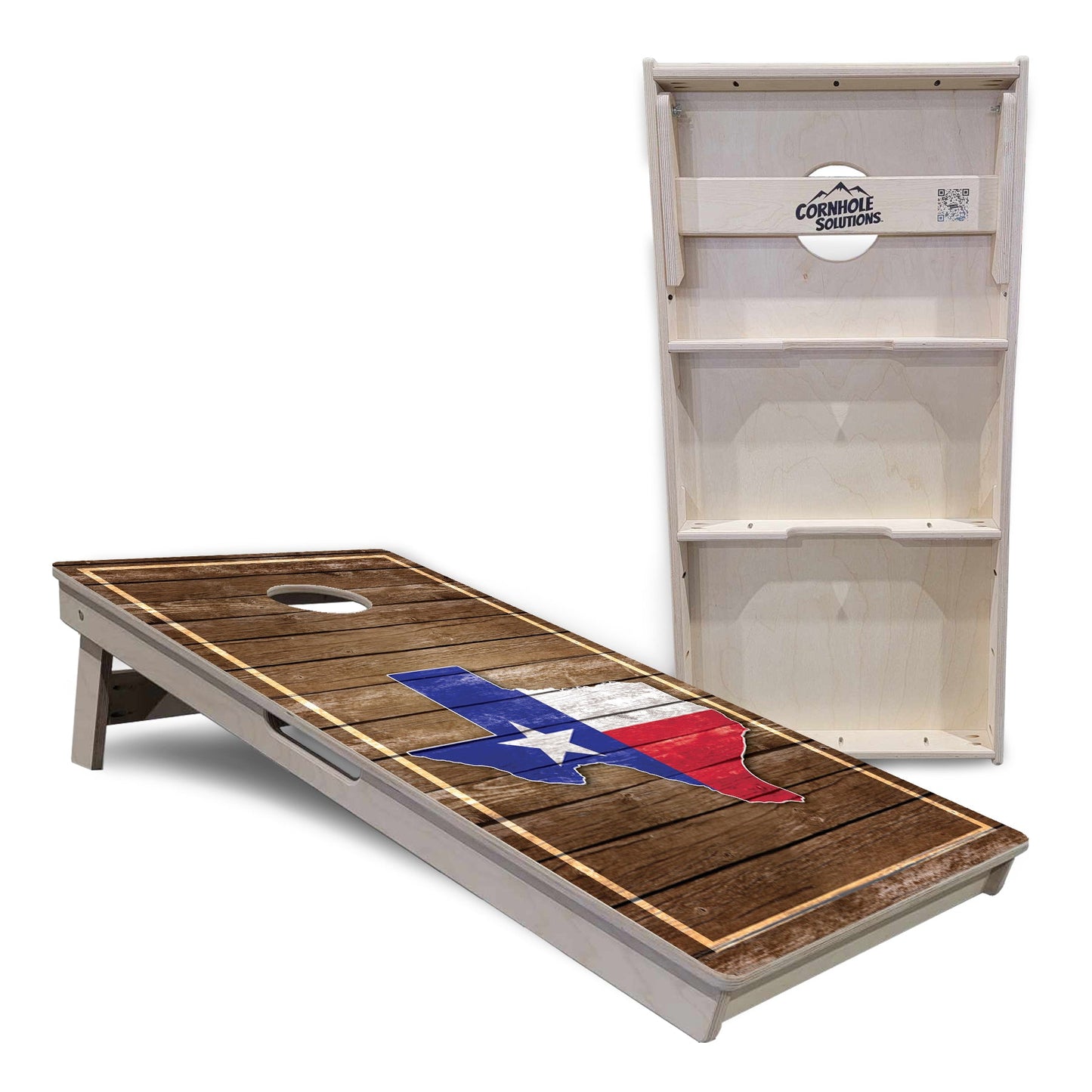 Texas Wood Panel Cornhole Boards - Professional Tournament Series