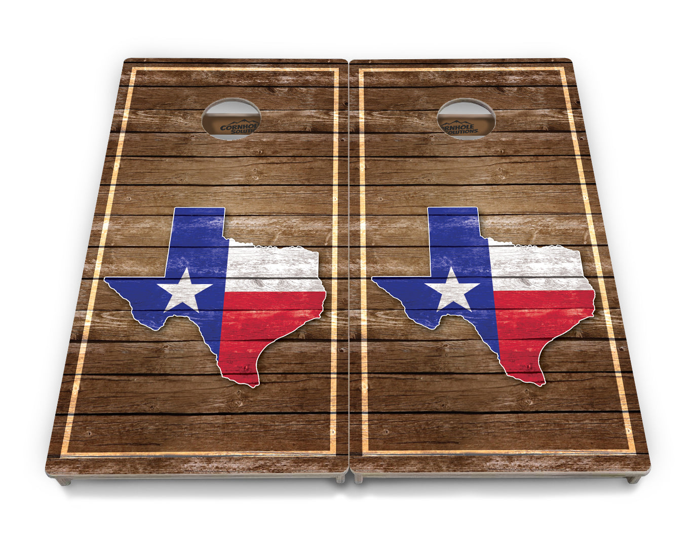 Texas Wood Panel Cornhole Boards - Professional Tournament Series