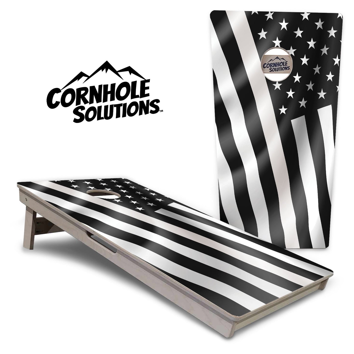 Wavy Flag Cornhole Boards - Professional Tournament Series