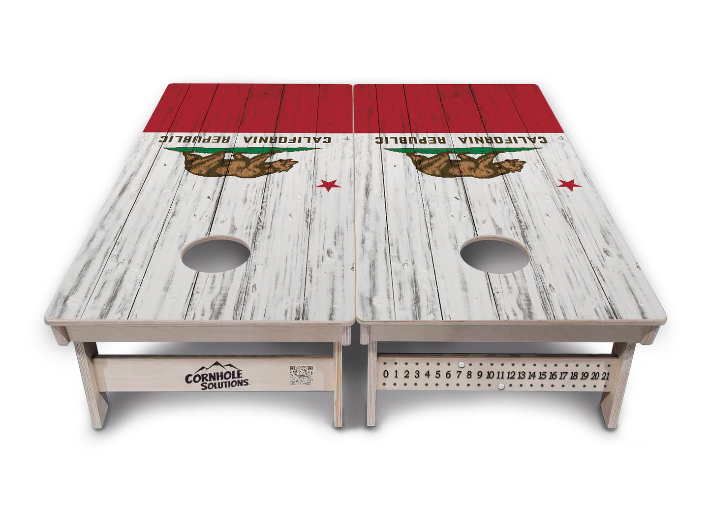 California Flag Cornhole Boards - Professional Tournament Series