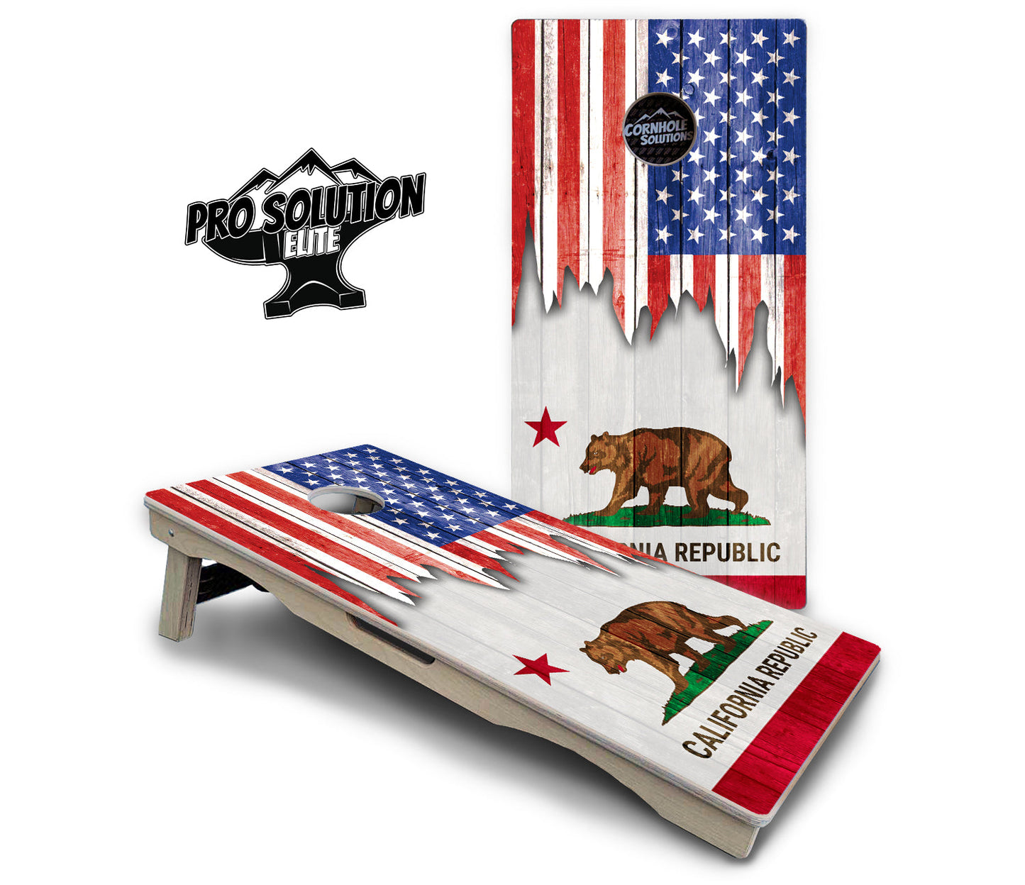 State Flag Designs Alabama to Georgia Cornhole Boards - Pro Solution Elite Series
