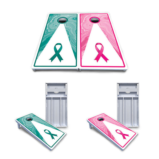 Cancer Awareness Cornhole Boards - All Weather Series