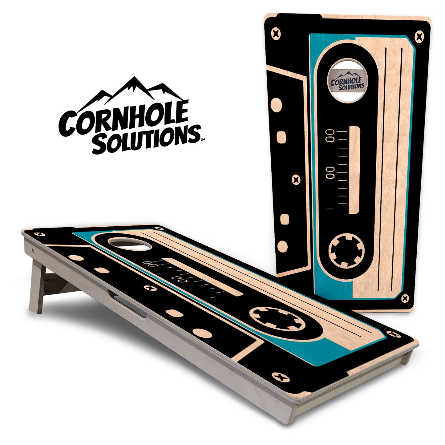 Cassette Tape Cornhole Boards - Professional Tournament Series