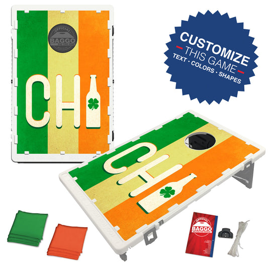 Chicago Clover Beer Chirish Flag Beer Bean Bag Toss Game by BAGGO