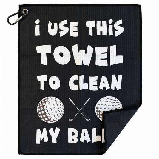 Clean My Balls Golf Towel Funny Gag Gift