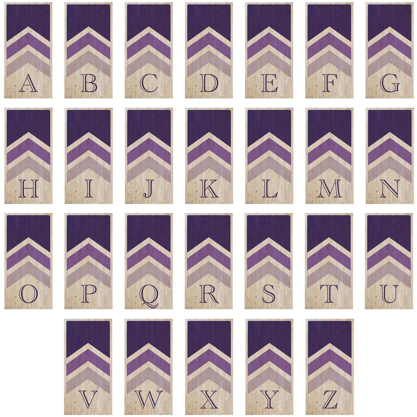 Wedding Arrows Cornhole Boards - Professional Tournament Series - Purple