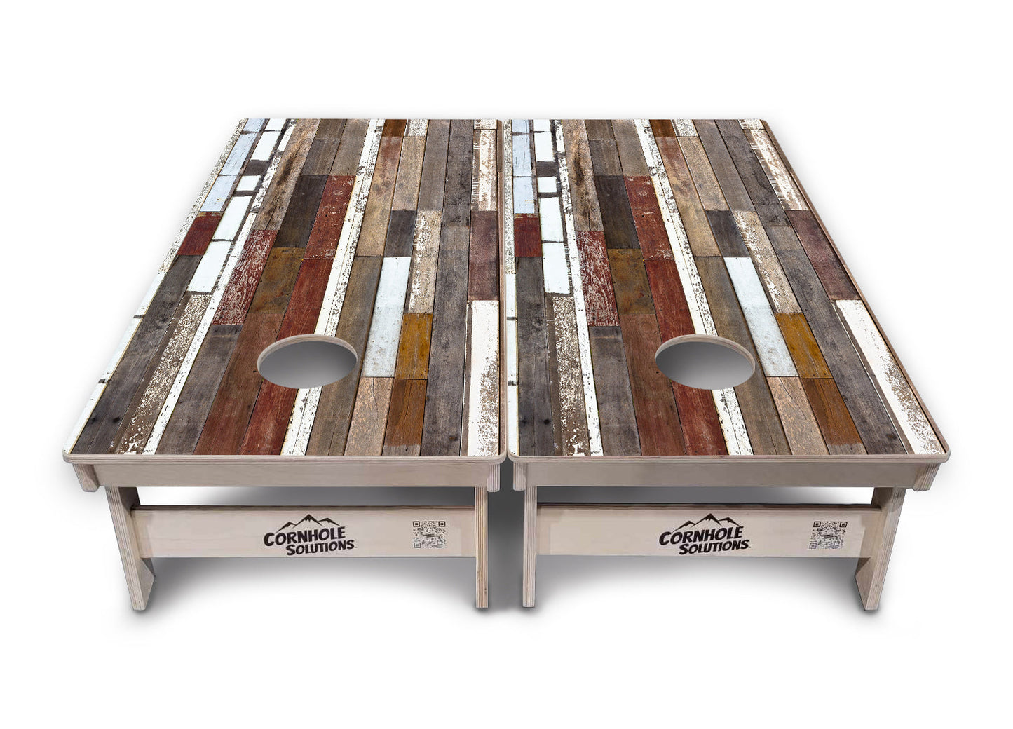 Colorful Planks Cornhole Boards - Professional Tournament Series