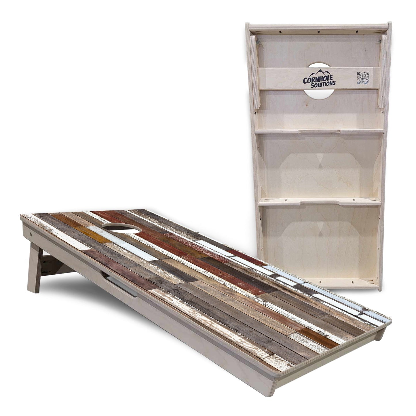 Colorful Planks Cornhole Boards - Professional Tournament Series