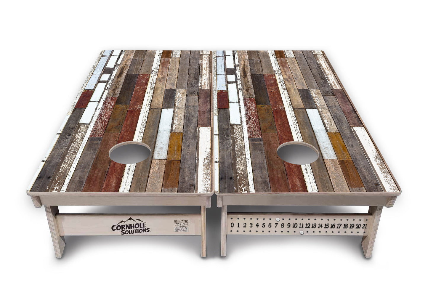 Colorful Planks Cornhole Boards - Professional Tournament Series