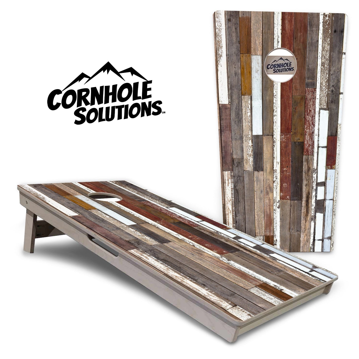 Colorful Planks Cornhole Boards - Professional Tournament Series